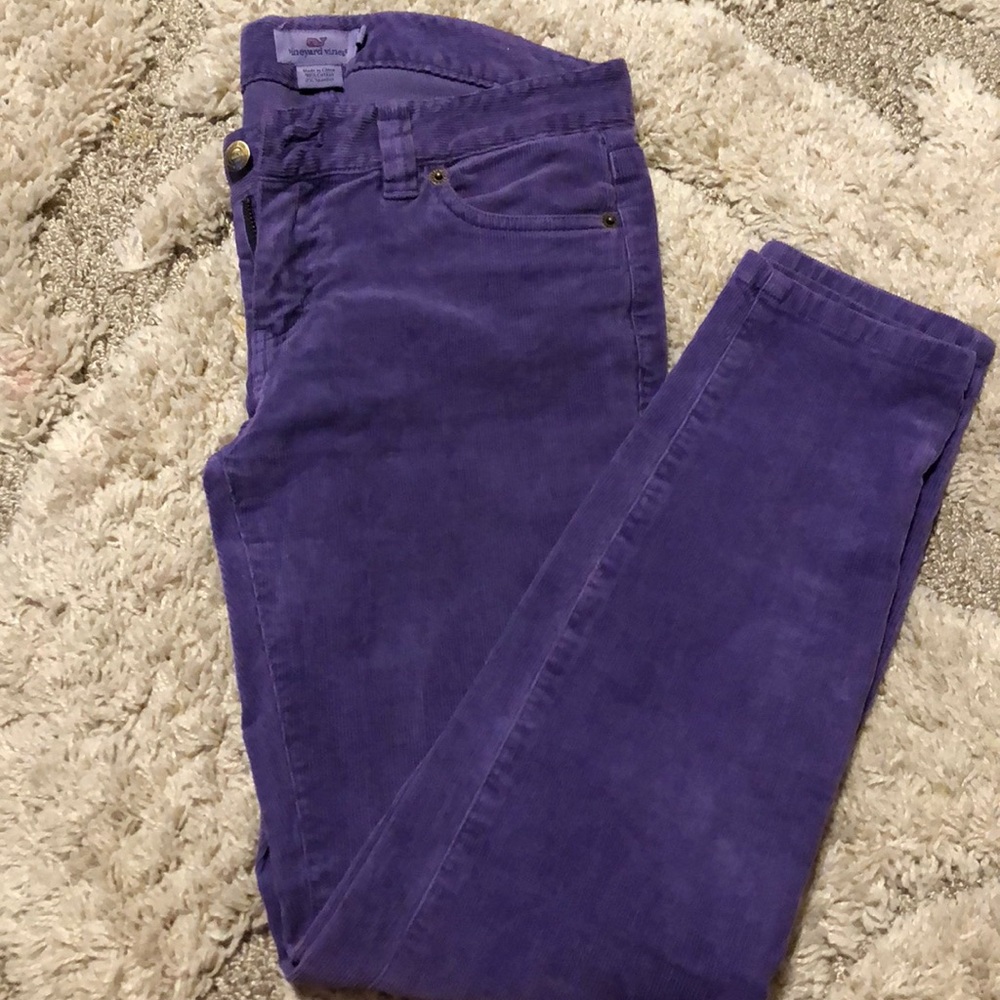 Vineyard Vines purple corduroy pants